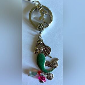 NWT Mermaid Charm Keychain